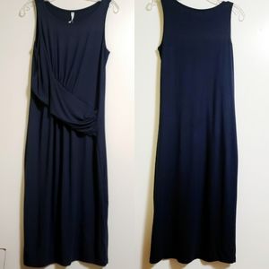 Athleta Retta Navy Midi Sleeveless Dress